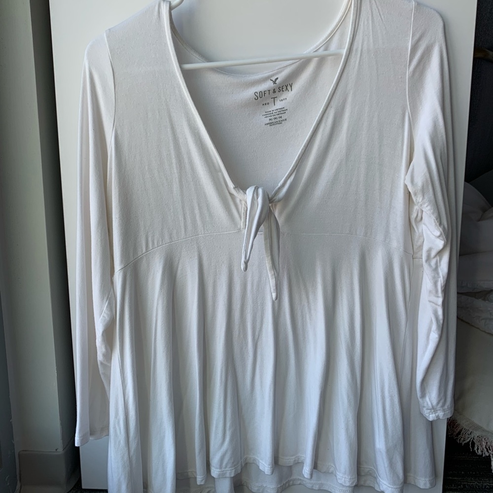 White long sleeve shirt from American Eagle
